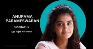 Anupama Parameswaran with fans in crowd