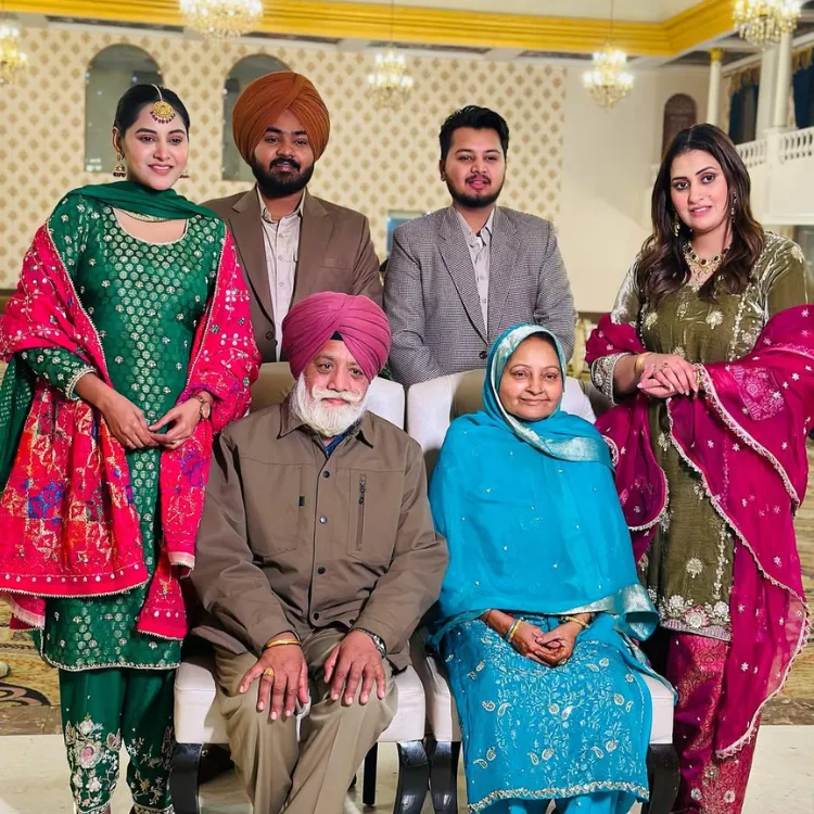 Baani Sandhu with family