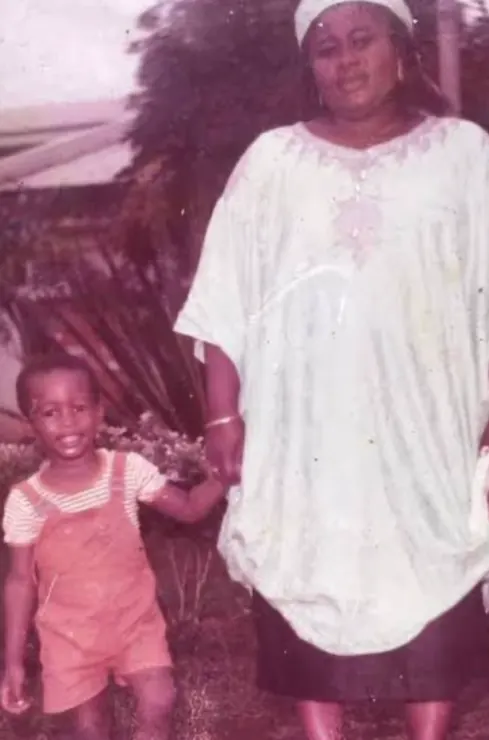 Bucci Franklin with mom