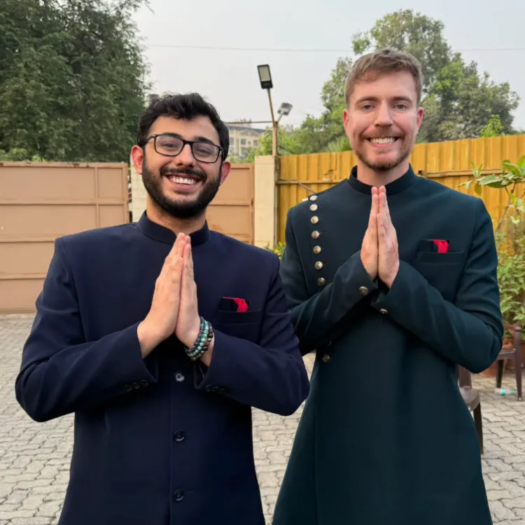 CarryMinati (Ajay Nagar) with you tuber Mrbeast