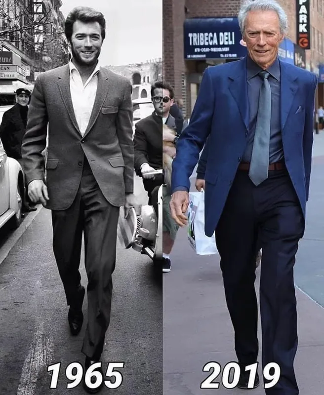 Clint Eastwood Before and after image