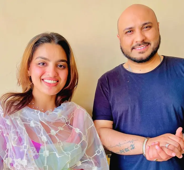 Divyanka sirohi with B Praak