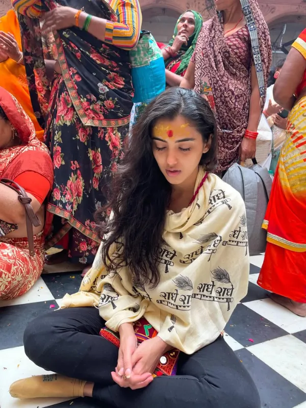 Malvika Sharma at Temple