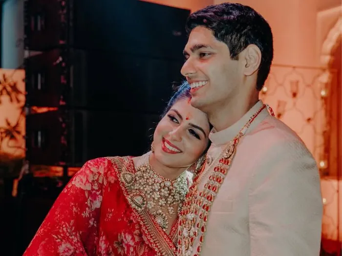 Mohak mangal with wife