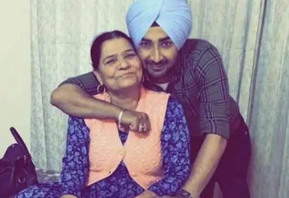Ranjit Bawa with mom