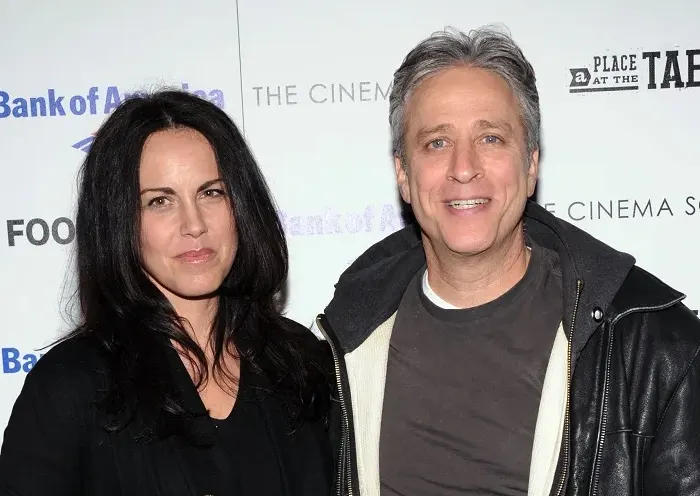 Tracey McShane and Jon Stewart