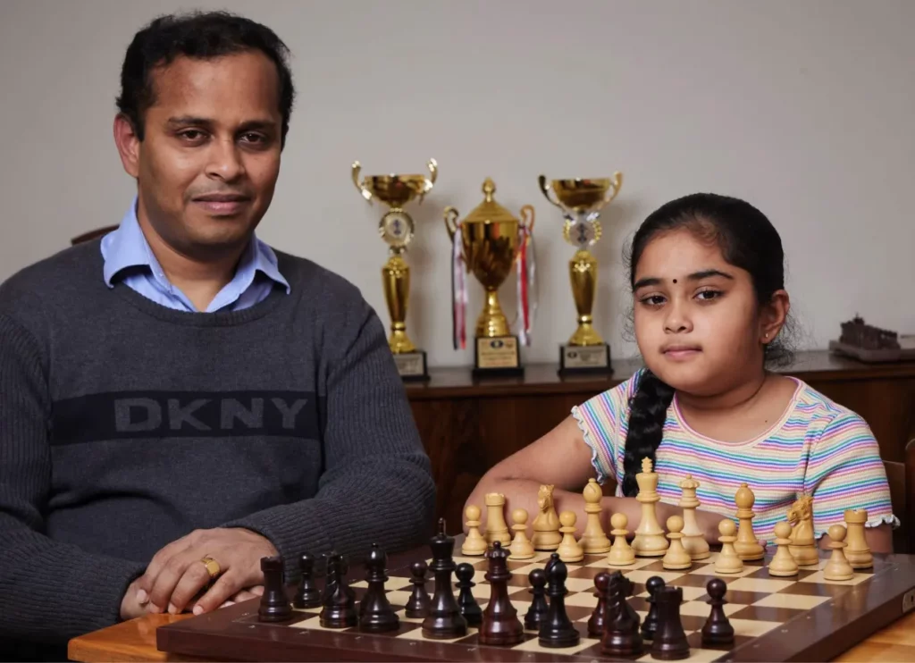 Bodhana Sivanandan with father