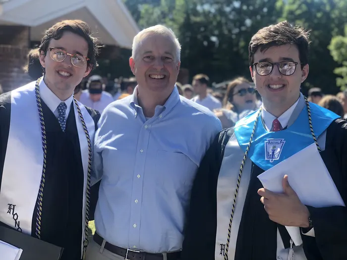 Michael Whatley and his son