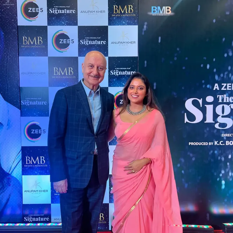 Sneha paul with Anupam Kher