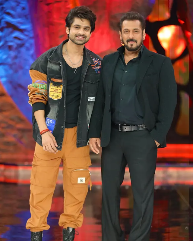 abhishek kumar with salman khan