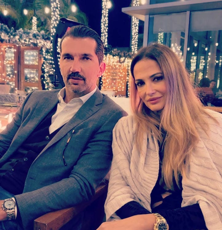 Peja Stojakovic with his wife (photo year 2026)