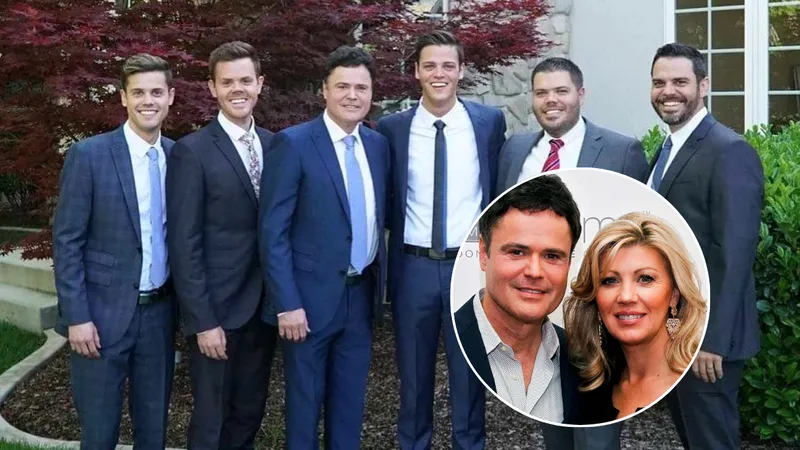 Debbie Osmond and Donny Osmond's five son