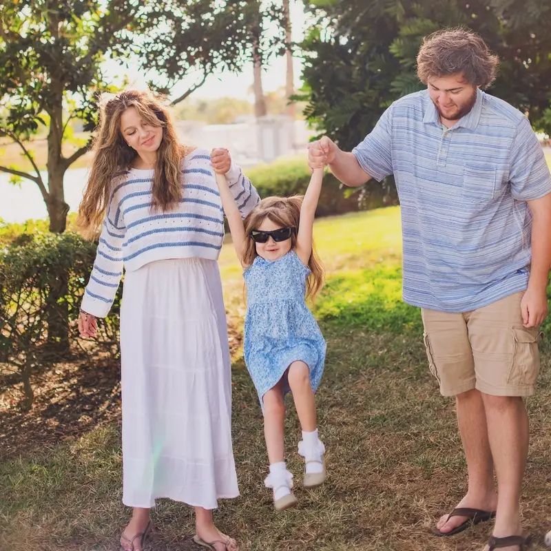 Hannah Strickland with family