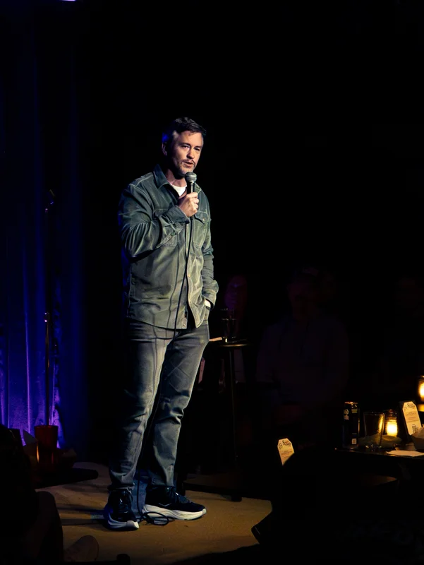 Matt McCusker on stage, 2025