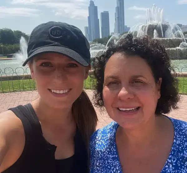 Alexis McAdams with mother