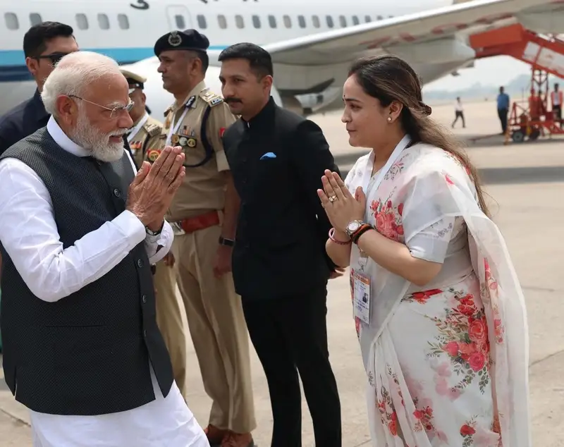 Aparna Yadav and Narendra Modi, 2026