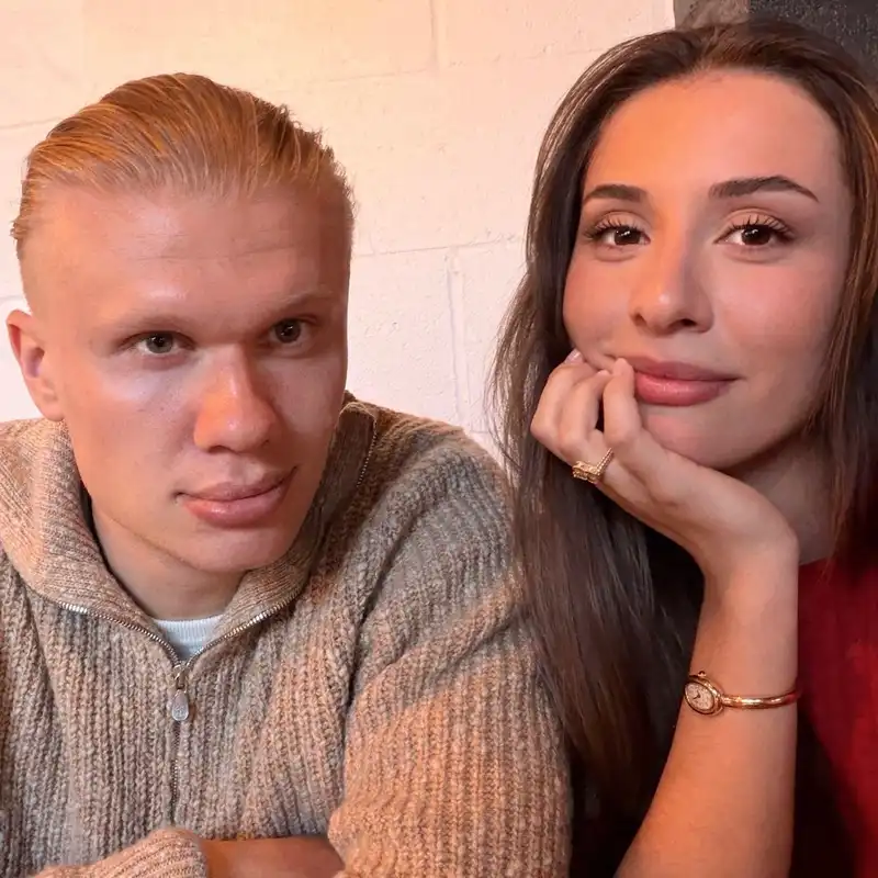 Isabel Haugseng Johansen and Erling haaland