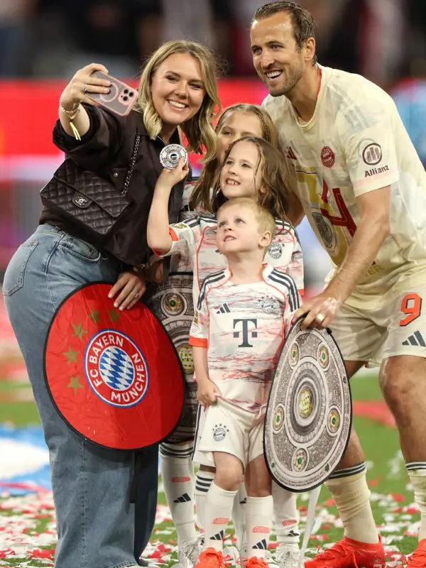 Katie Goodland with Husband Harry Kane and Children