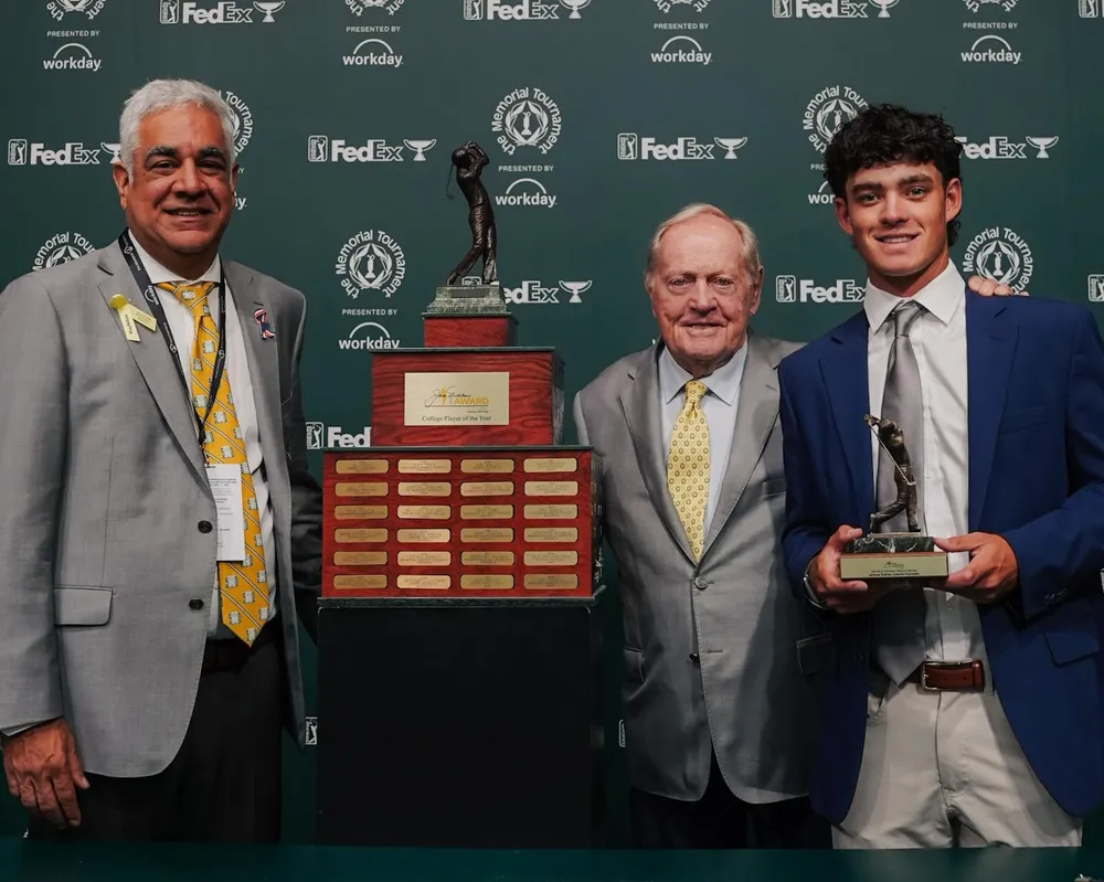 Jackson Koivun Honored with the Jack Nicklaus Award Alongside Jack Nicklaus and Aneel Bhusri