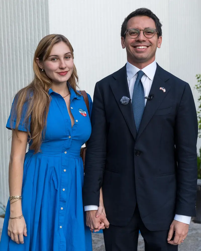 James Fishback with his wife, Valeria Fishback