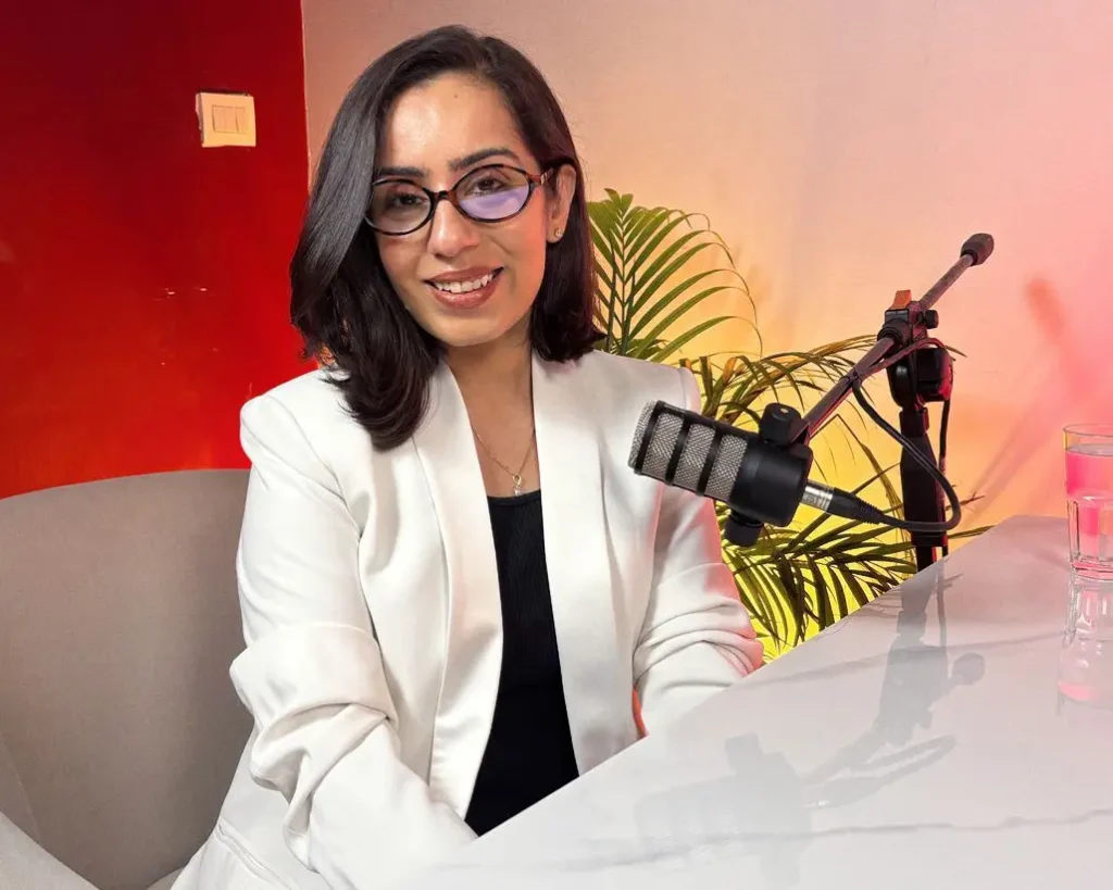 Tanya Puri During a Podcast Interview