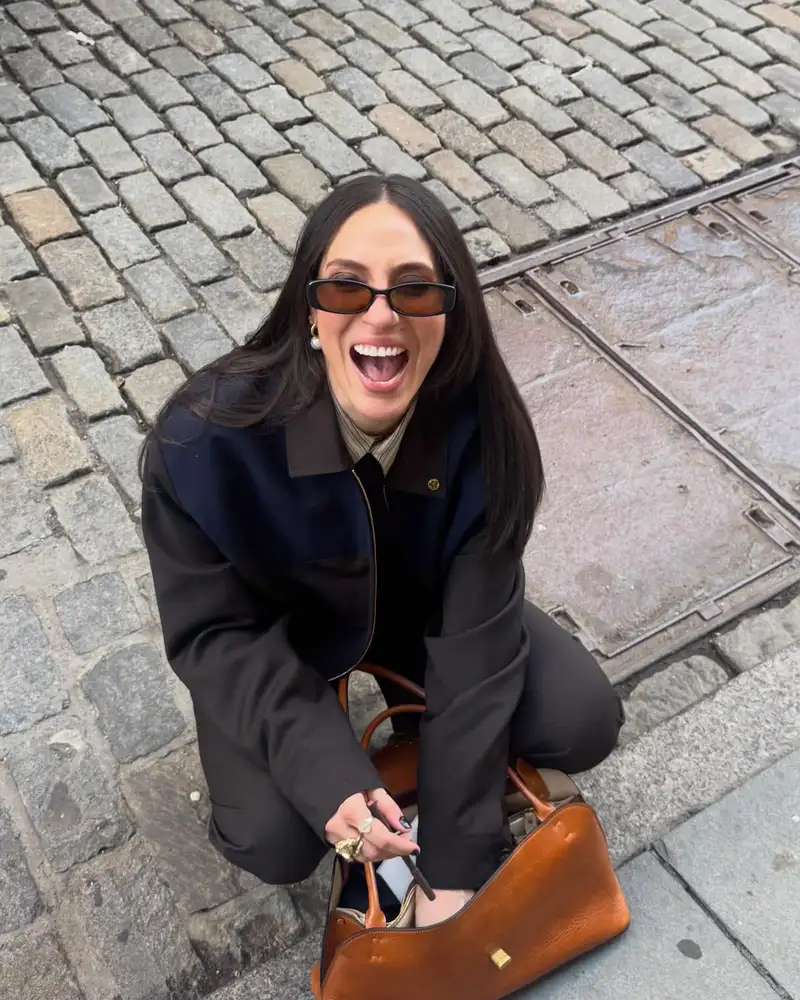 Tefi Pessoa serving chic city vibes on the streets of New York