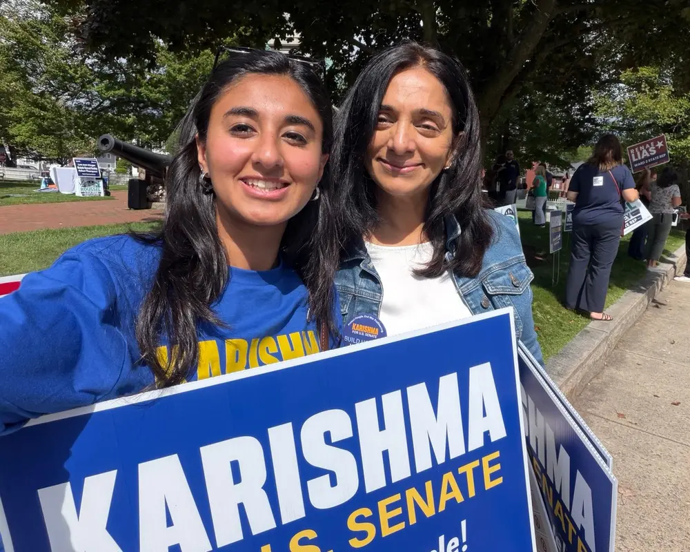 Karishma Manzur campaign event in New Hampshire ahead of the 2026 Democratic primary