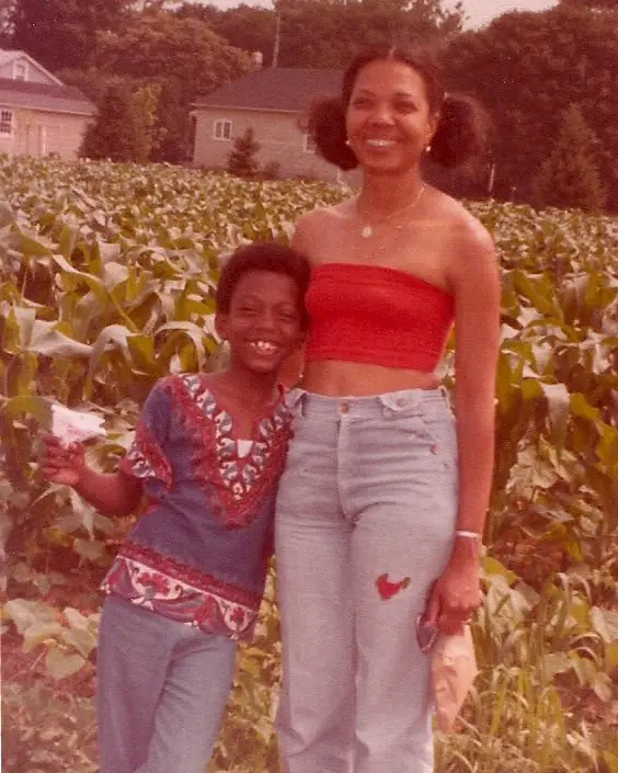 Young Basil A. Smikle Jr. with His Mother